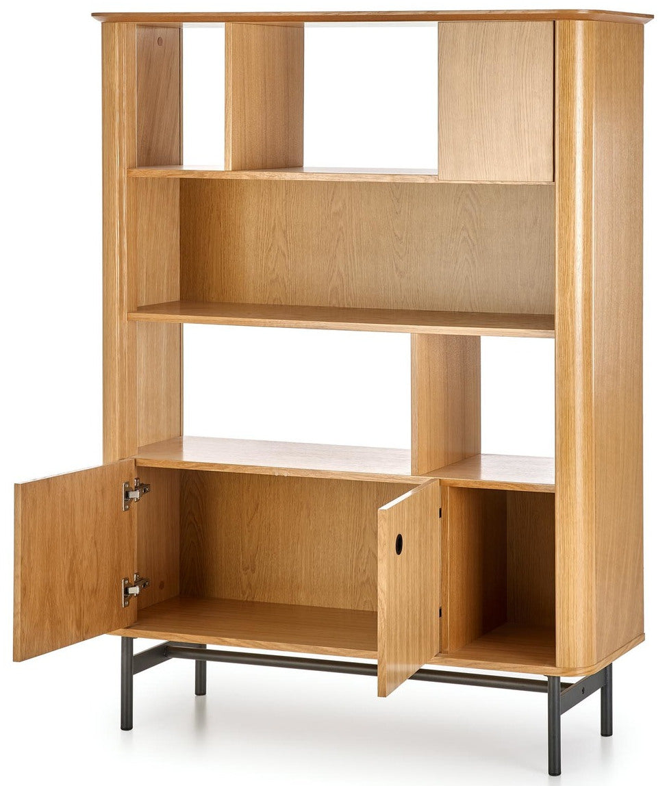 Shelf West Mosfellsbr | size: Width: 117cm, Height: 153cm, Depth: 37cm | color: Oak | image: 3 | variant: 1007537