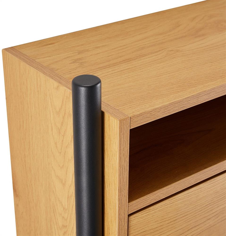 Shoe Cabinet East Rakvere | size: Length: 26cm, Width: 55.6cm, Height: 91.5cm | color: Oak | image: 10 | variant: 1005957