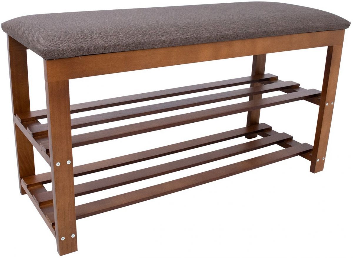Shoe Cabinet Whitby | size: Width: 80cm, Height: 45cm, Depth: 31cm | color: Oak/Grey | image: 0 | variant: 1005588