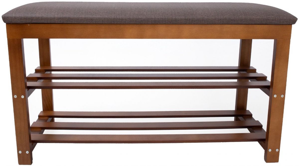 Shoe Cabinet Whitby | size: Width: 80cm, Height: 45cm, Depth: 31cm | color: Oak/Grey | image: 1 | variant: 1005588