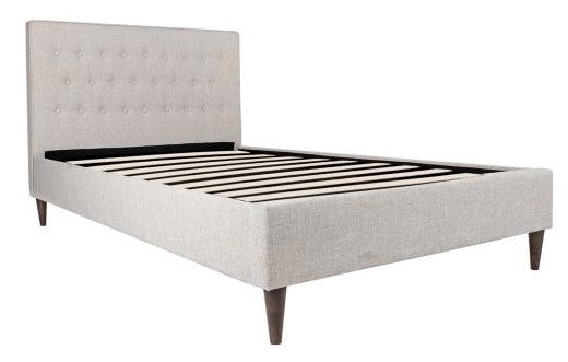 Single Bed Beverley | size: Length: 219cm, Width: 96.5cm, Height: 105cm | color: Beige | image: 2 | variant: 1005662