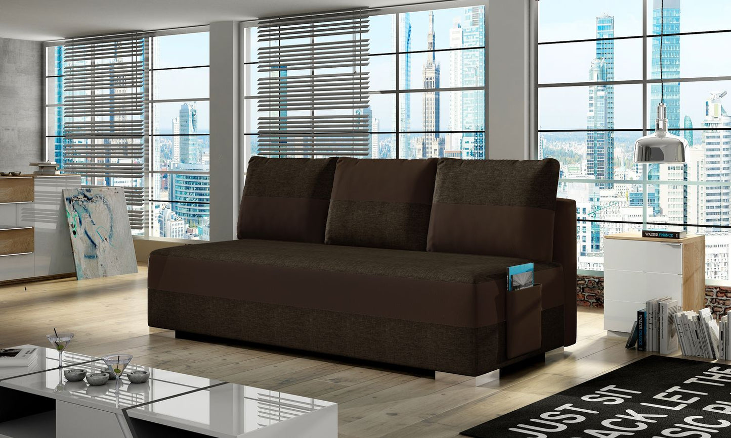 Sleeper Sofa Atila 8 | size: Width: 50cm, Height: 83cm, Depth: 200cm | color: Sawana/Soft | image: 1 | variant: 1017182
