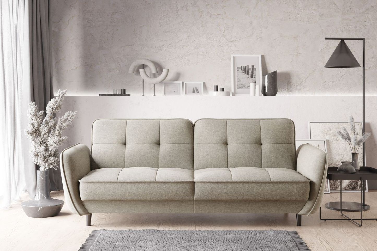 Sleeper Sofa Bellis 27 | size: Width: 90cm, Height: 83cm, Depth: 220cm | color: Inari | image: 1 | variant: 1017203