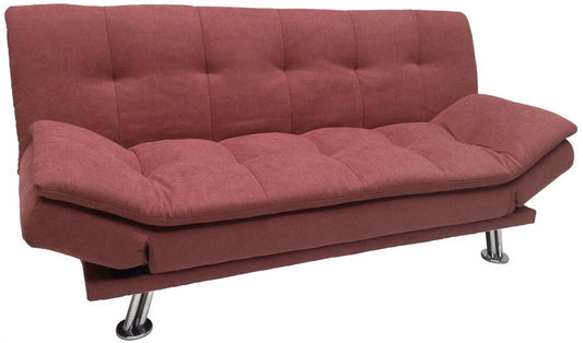 Sleeper Sofa East Hatfield | size: Width: 189cm, Height: 91cm, Depth: 88cm | color: Pink | image: 1 | variant: 1006265