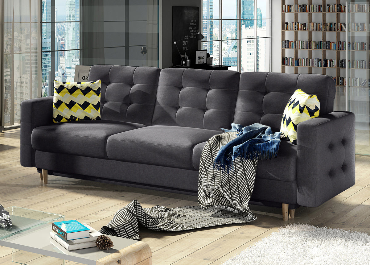 Sleeper Sofa East Sondrio 19 | size: Width: 95cm, Height: 73cm, Depth: 235cm | color: Sawana | image: 1 | variant: 1017764