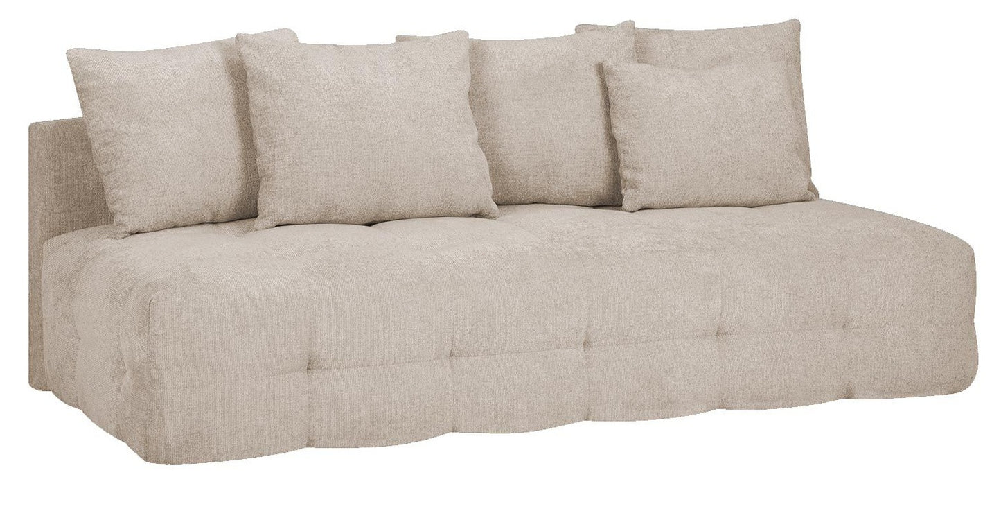 Sleeper Sofa East Vicenza | size: Length: 100cm, Width: 200cm, Height: 83cm | color: Beige | image: 0 | variant: 1006563