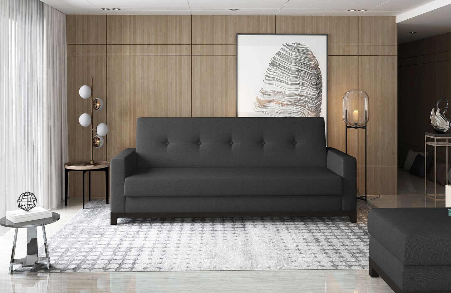 Sleeper Sofa Selene 16 | size: Width: 104cm, Height: 93cm, Depth: 216cm | color: Kronos | image: 1 | variant: 1017425