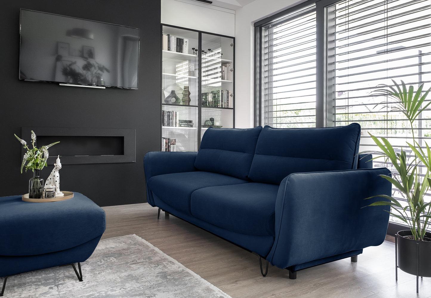 Sleeper Sofa Silva 30 | size: Width: 95cm, Height: 90cm, Depth: 236cm | color: Velvetmat | image: 1 | variant: 1017504