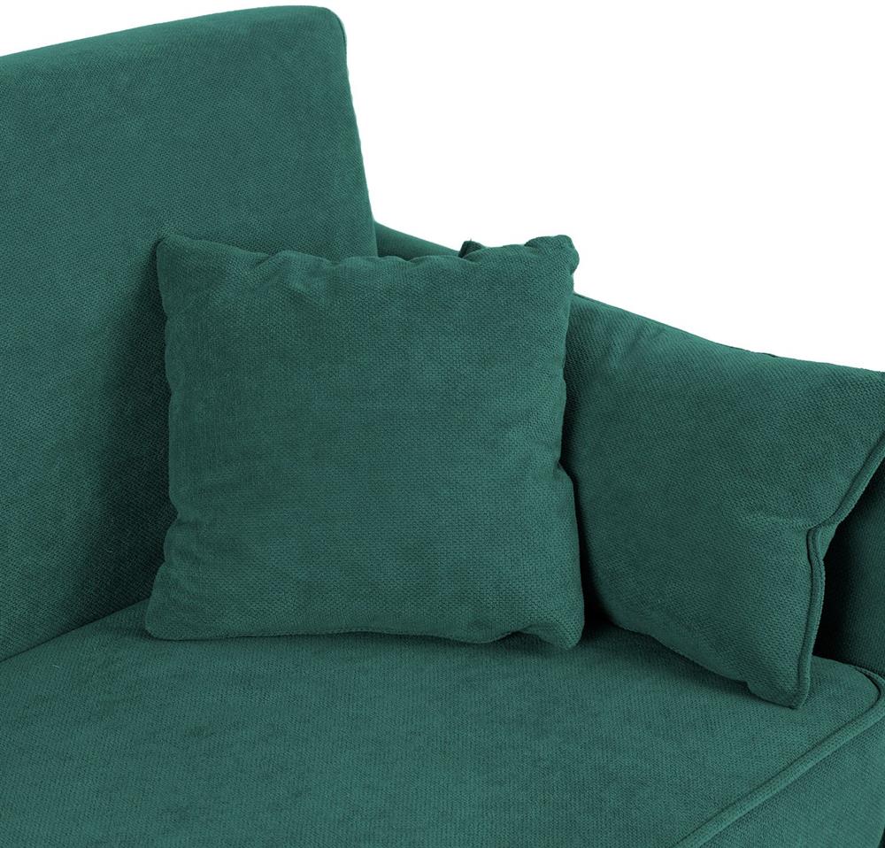 Sleeper Sofa Sleaford | size: Width: 195cm, Height: 88cm, Depth: 84cm | color: Green | image: 5 | variant: 1000293