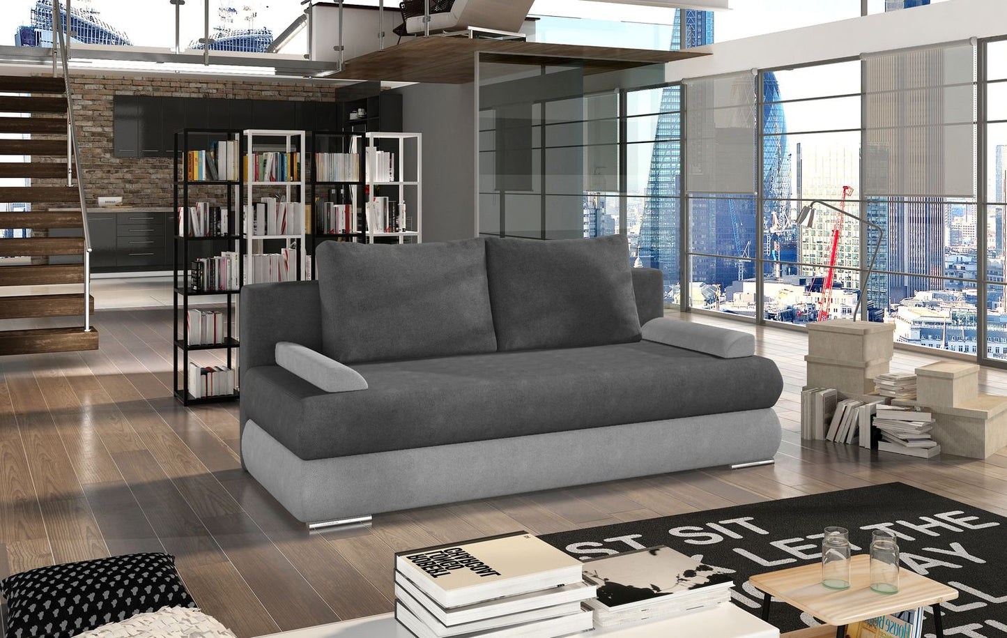 Sleeper Sofa Warwick 15 | size: Width: 60cm, Height: 90cm, Depth: 213cm | color: Soro | image: 1 | variant: 1017970