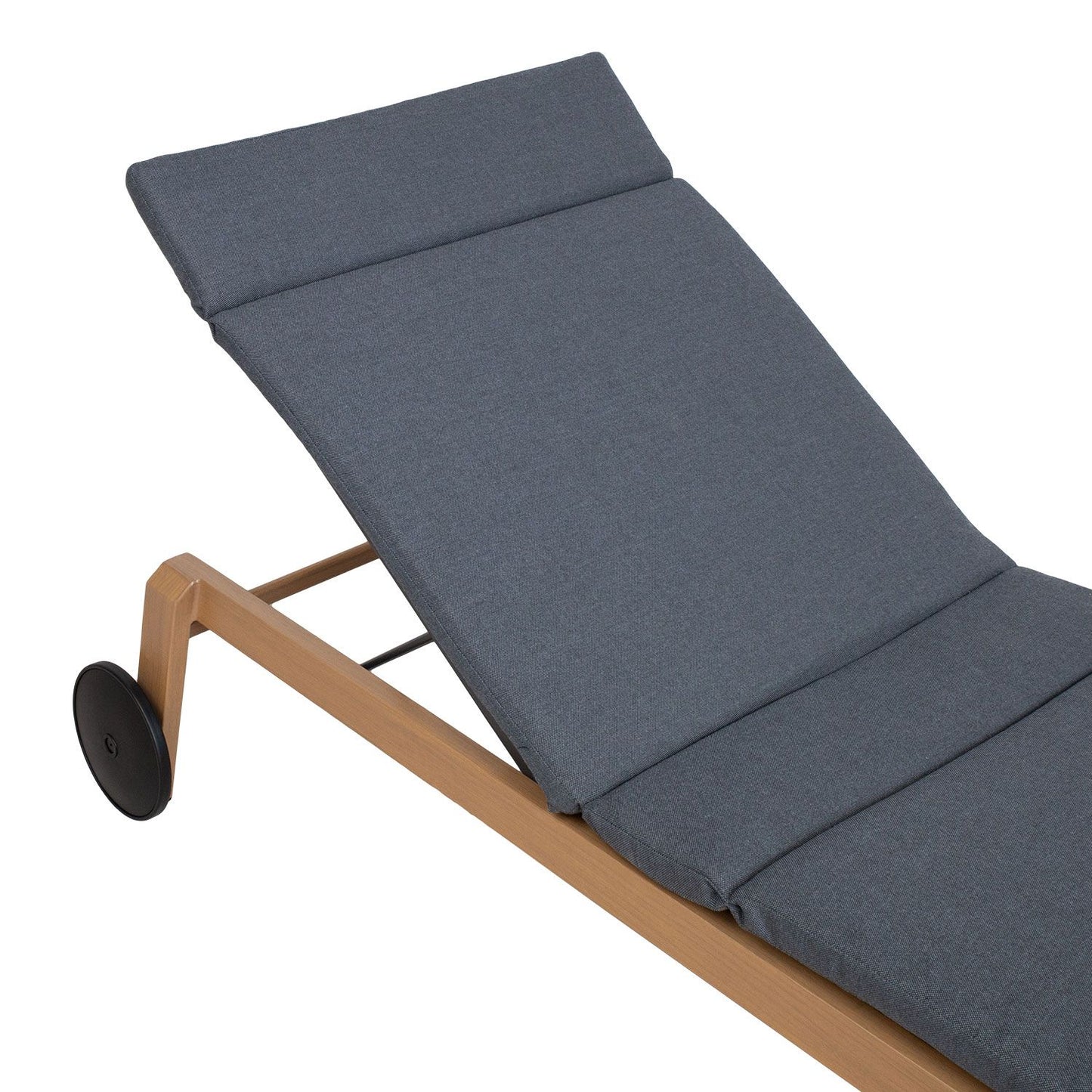 Sun Lounger East Nancy | size: Length: 199.5cm, Width: 79cm, Height: 102cm | color: Gray | image: 4 | variant: 1006457