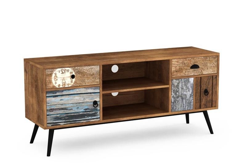 TV Table East Imola | size: Length: 39cm, Width: 120cm, Height: 60cm | color: Brown | image: 1 | variant: 1006719