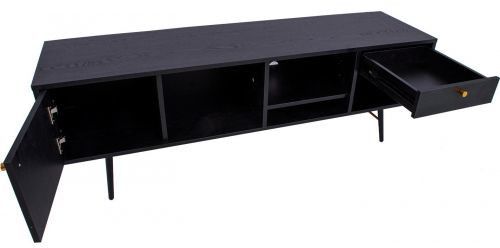 TV Table East Lampeter | size: Length: 40cm, Width: 150cm, Height: 50cm | color: Black | image: 5 | variant: 1005541