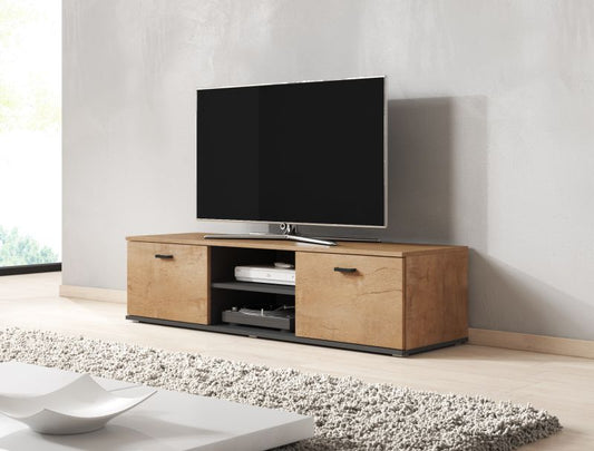 TV Table West Sittingbourne | size: Length: 43cm, Width: 140cm, Height: 37cm | color: Oak | image: 0 | variant: 1007282