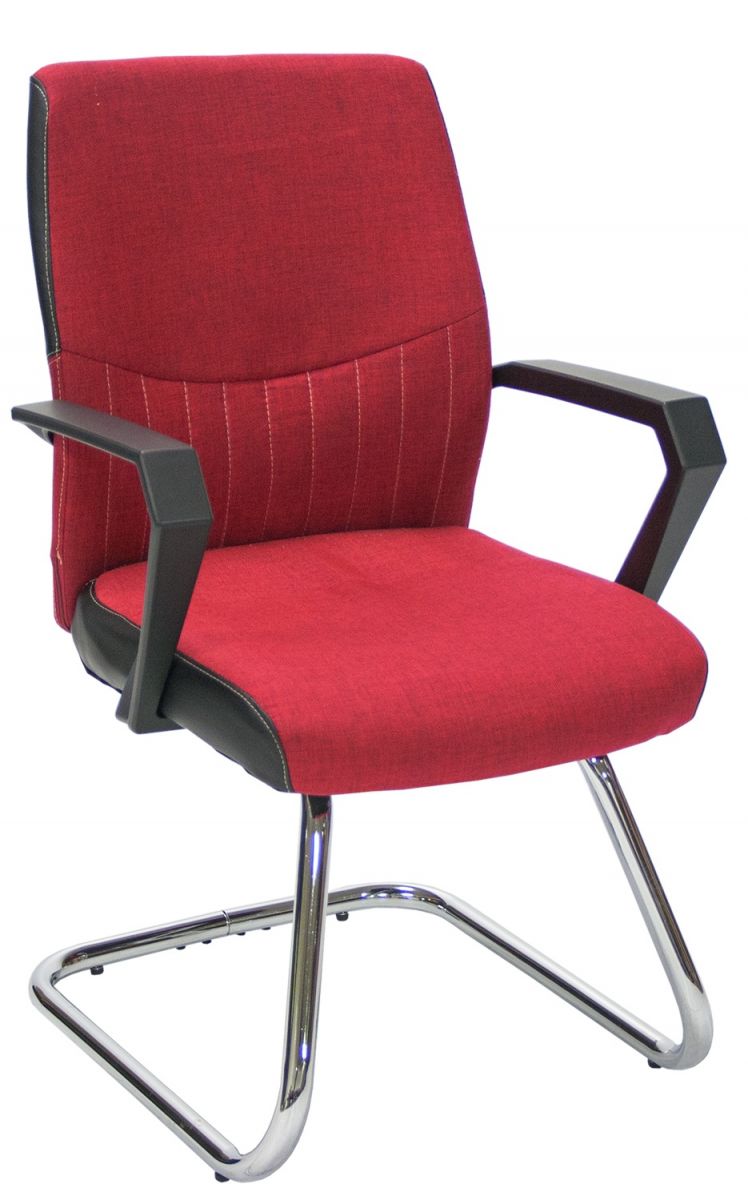 Visitor's Chair Crickhowell | size: Width: 58cm, Height: 90cm, Depth: 57cm | color: Red | image: 0 | variant: 1005915
