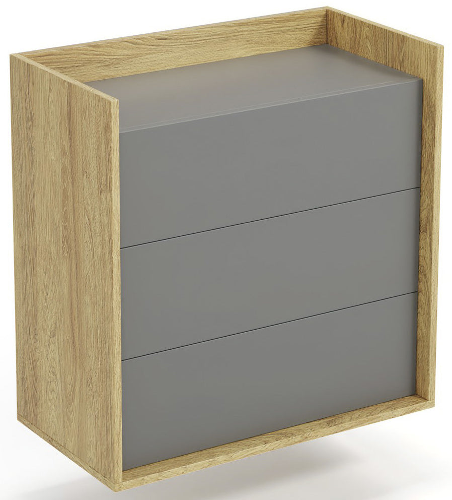 Wall Shelf Lahti | size: Length: 78cm, Width: 41cm, Height: 83cm | color: Gray | image: 1 | variant: 1002069