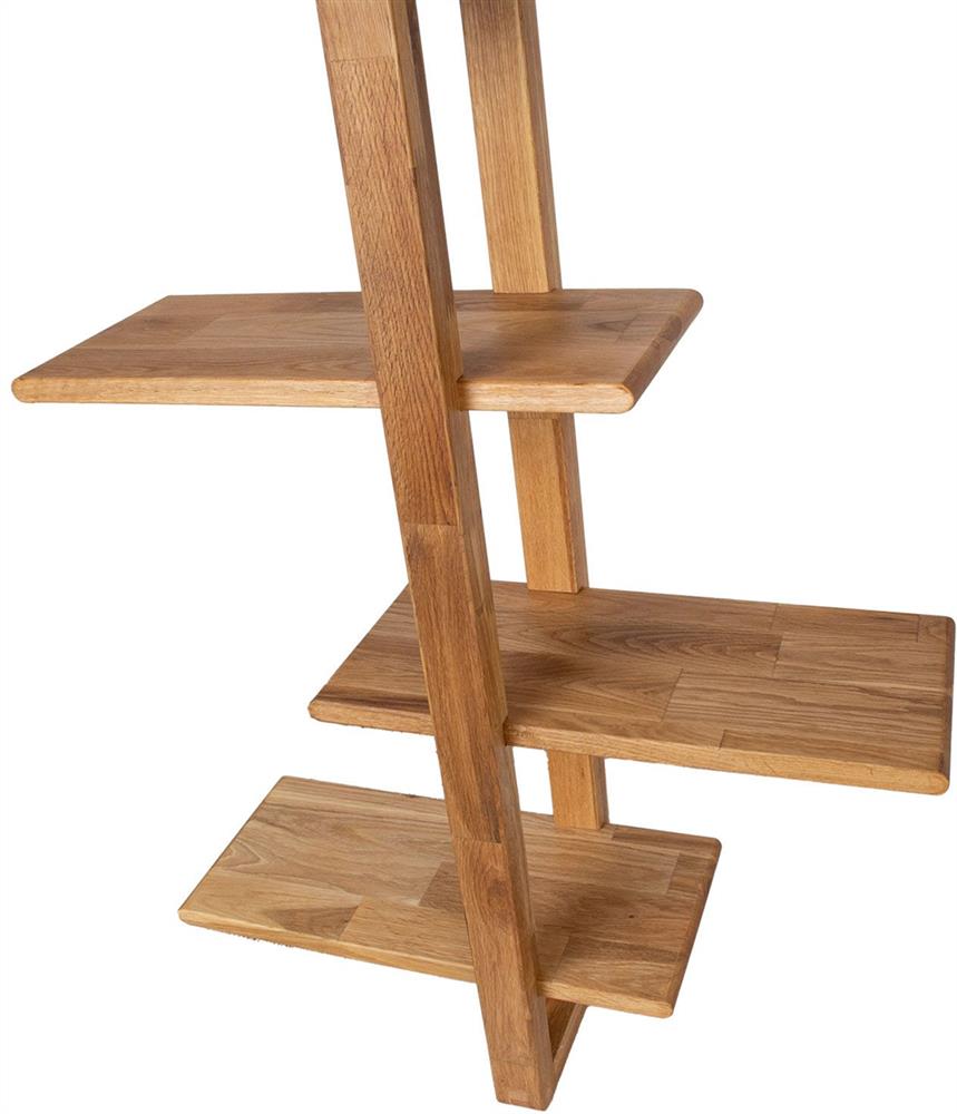 Wall Shelf Llandudno | size: Width: 40cm, Height: 115.2cm, Depth: 21.6cm | color: Oak | image: 5 | variant: 1006105