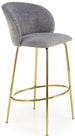Bar Stool Ascoli Piceno | size: Width: 50cm, Height: 101cm, Depth: 59cm | color: Gray | image: 0 | variant: 1003019