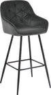 Bar Stool Brita | size: Width: 53cm, Height: 109cm, Depth: 55cm | color: Gray | image: 1 | variant: 1005579
