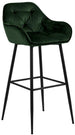 Bar Stool Brooke | size: Width: 55cm, Height: 103.5cm, Depth: 52cm | color: Black/Grey | image: 1 | variant: 1005585