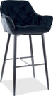 Bar Stool Cherry H-1 | size: Length: 56cm, Width: 56cm, Height: 105cm, Depth: 40cm | color: Black | image: 1 | variant: 1005624