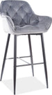 Bar Stool Cherry H-1 | size: Length: 56cm, Width: 56cm, Height: 105cm, Depth: 40cm | color: Gray | image: 1 | variant: 1005625