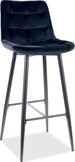 Bar Stool Chic H-1 | size: Length: 37cm, Width: 45cm, Height: 109cm, Depth: 37cm | color: Black | image: 1 | variant: 1005631