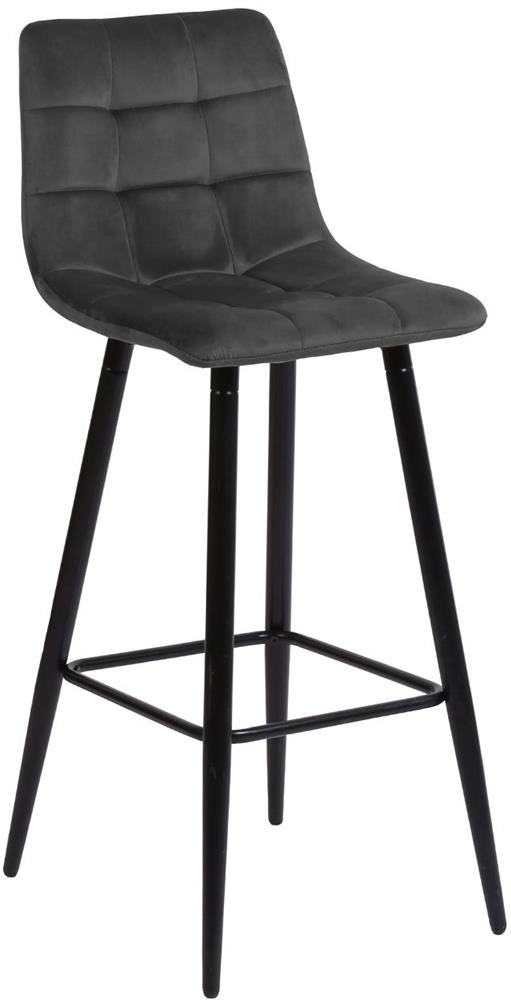 Bar Stool Chilli | size: Width: 43cm, Height: 104cm, Depth: 50.5cm | color: Gray | image: 1 | variant: 1005590