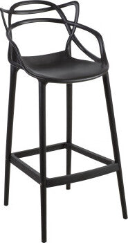 Bar Stool Crawley | size: Length: 54cm, Width: 54cm, Height: 109cm, Depth: 49cm | color: Black | image: 1 | variant: 1001321