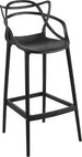 Bar Stool Crawley | size: Length: 54cm, Width: 54cm, Height: 109cm, Depth: 49cm | color: Black | image: 1 | variant: 1001321