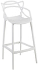 Bar Stool Crawley | size: Length: 54cm, Width: 54cm, Height: 109cm, Depth: 49cm | color: White | image: 1 | variant: 1001322