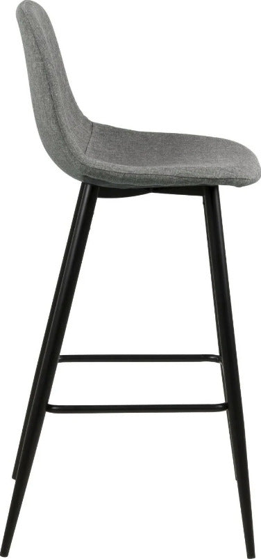Bar Stool East Ferndale | size: Width: 43.5cm, Height: 91cm, Depth: 48.5cm | color: Gray | image: 3 | variant: 1005746