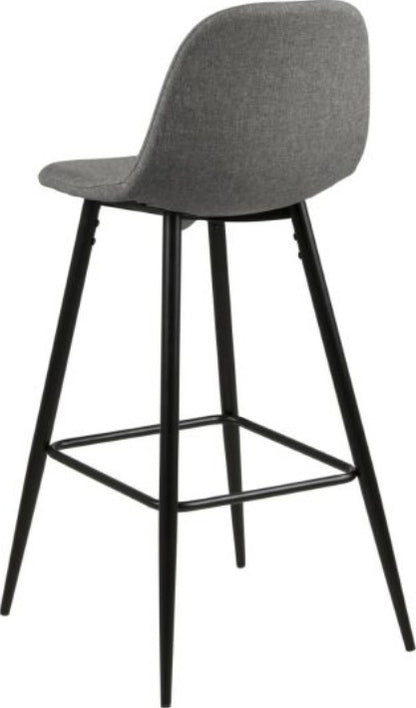 Bar Stool East Ferndale | size: Width: 43.5cm, Height: 91cm, Depth: 48.5cm | color: Gray | image: 4 | variant: 1005746