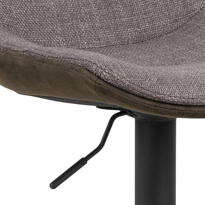 Bar Stool East Jurmala | size: Width: 47cm, Height: 95cm, Depth: 52.5cm | color: Brown/Black | image: 4 | variant: 1005967