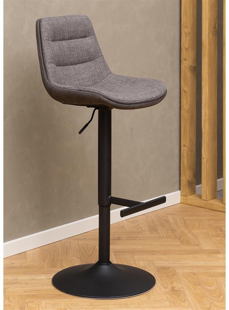 Bar Stool East Jurmala | size: Width: 47cm, Height: 95cm, Depth: 52.5cm | color: Brown/Black | image: 8 | variant: 1005967