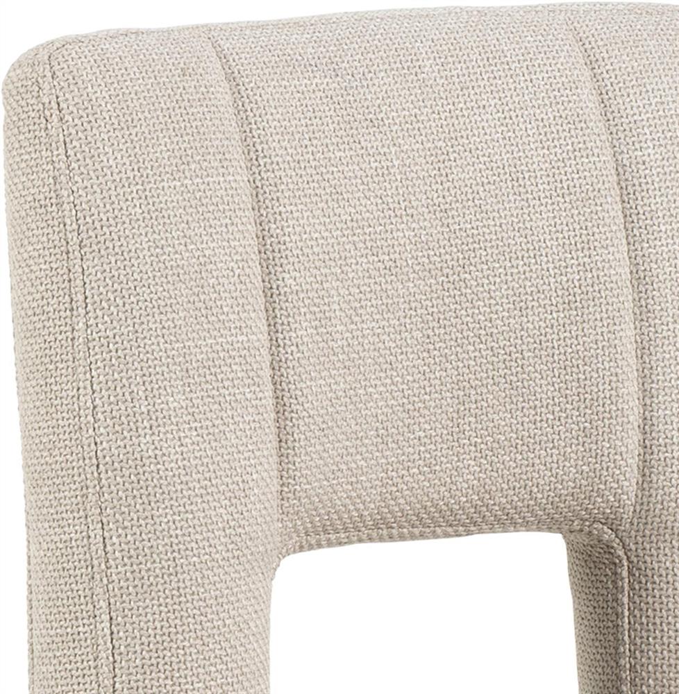 Bar Stool East Oslo | size: Width: 41.5cm, Height: 115cm, Depth: 52cm | color: Beige/Black | image: 4 | variant: 1005972