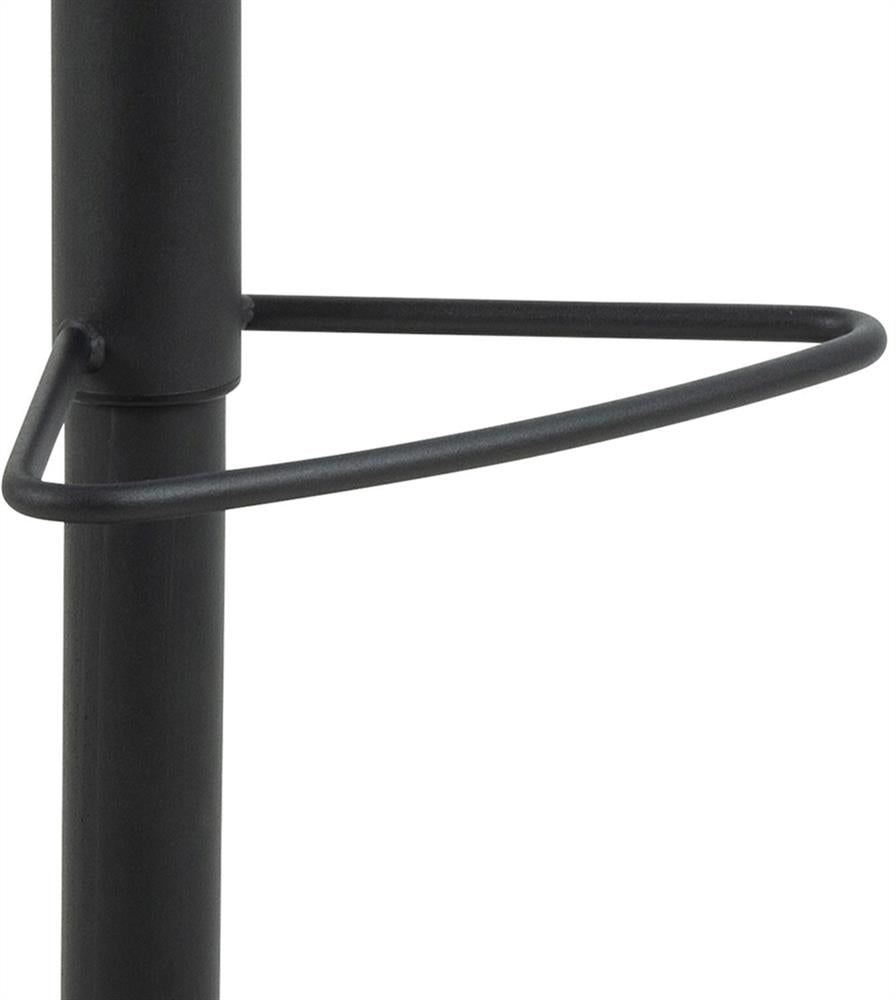 Bar Stool East Oslo | size: Width: 41.5cm, Height: 115cm, Depth: 52cm | color: Beige/Black | image: 6 | variant: 1005972