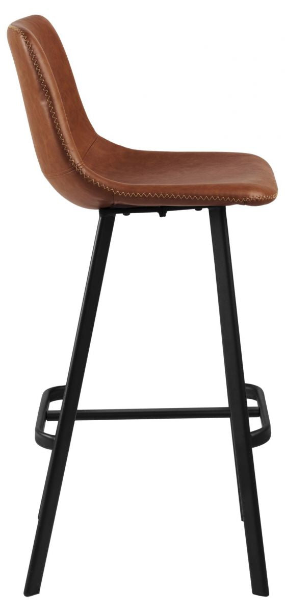 Bar Stool East Thun | size: Width: 46cm, Height: 103cm, Depth: 50cm | color: Brown/Black | image: 3 | variant: 1005742