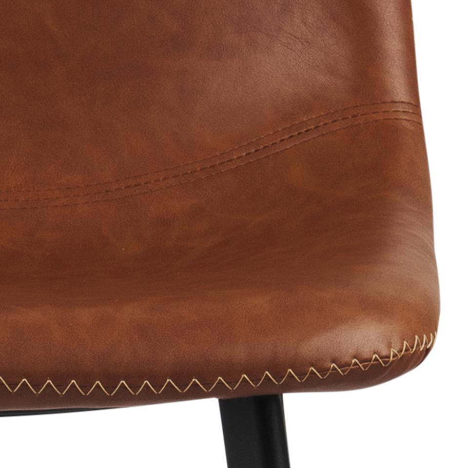 Bar Stool East Thun | size: Width: 46cm, Height: 103cm, Depth: 50cm | color: Brown/Black | image: 5 | variant: 1005742