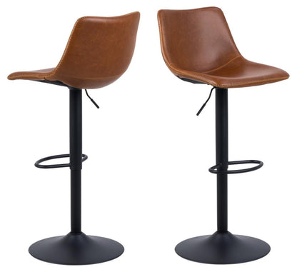 Bar Stool East Thun | size: Width: 47cm, Height: 110cm, Depth: 51cm | color: Brown/Black | image: 1 | variant: 1005741