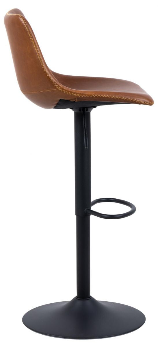 Bar Stool East Thun | size: Width: 47cm, Height: 110cm, Depth: 51cm | color: Brown/Black | image: 3 | variant: 1005741
