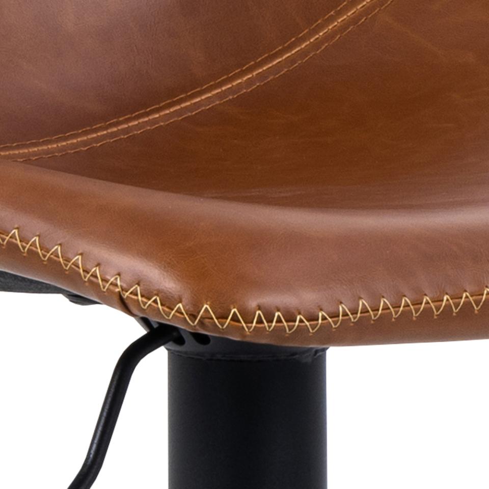 Bar Stool East Thun | size: Width: 47cm, Height: 110cm, Depth: 51cm | color: Brown/Black | image: 4 | variant: 1005741