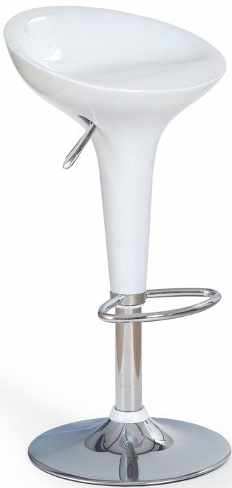 Bar Stool East Uckfield | size: Length: 38cm, Width: 43cm, Height: 67-88cm, Depth: 40cm | color: White | image: 1 | variant: 1007050