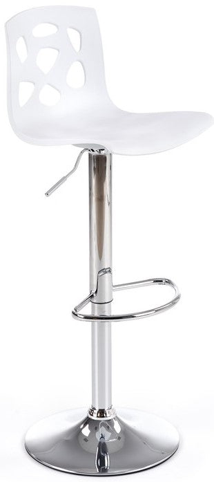 Bar Stool East Weymouth | size: Length: 36cm, Width: 37cm, Height: 83-105cm, Depth: 36cm | color: White | image: 1 | variant: 1007051