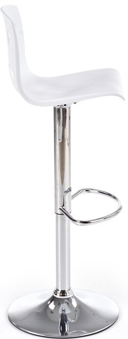 Bar Stool East Weymouth | size: Length: 36cm, Width: 37cm, Height: 83-105cm, Depth: 36cm | color: White | image: 2 | variant: 1007051