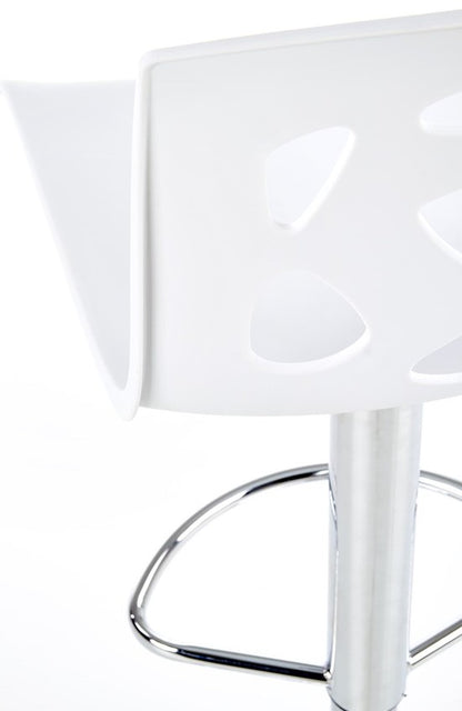 Bar Stool East Weymouth | size: Length: 36cm, Width: 37cm, Height: 83-105cm, Depth: 36cm | color: White | image: 3 | variant: 1007051