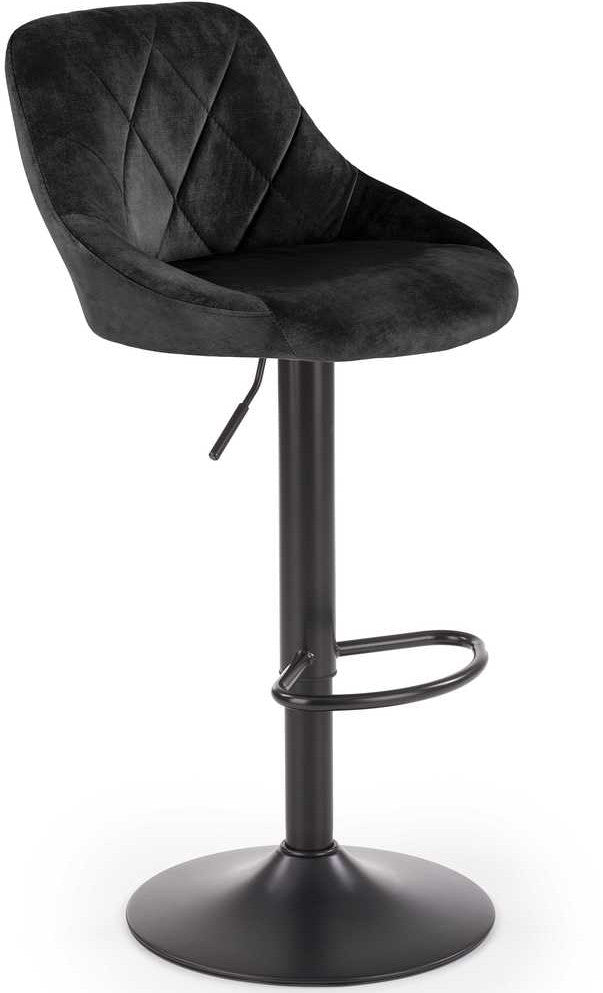 Bar Stool Ferrara | size: Width: 45cm, Height: 106cm, Depth: 47cm | color: Black | image: 1 | variant: 1007441