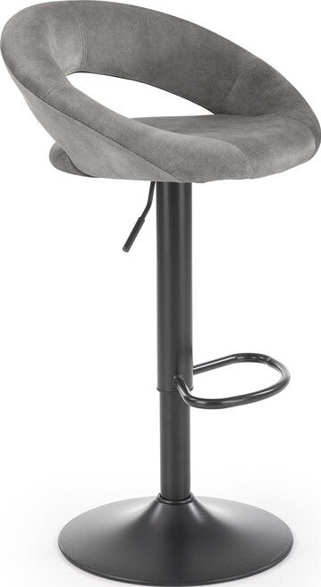 Bar Stool H102 | size: Length: 52cm, Width: 53cm, Height: 100cm, Depth: 48cm | color: Gray | image: 1 | variant: 1005487