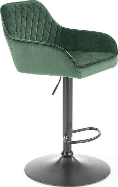 Bar Stool H103 | size: Length: 55cm, Width: 55cm, Height: 114cm, Depth: 55cm | color: Green | image: 1 | variant: 1005492