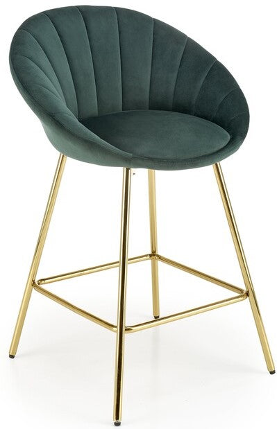 Bar Stool H112 | size: Width: 58cm, Height: 87cm, Depth: 52cm | color: Green | image: 0 | variant: 1005505
